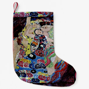 Het meisje van Gustav Klimt, art nouveau, art deco Kleine Kerstsok