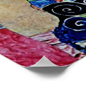 Het meisje van Gustav Klimt, art nouveau, art deco Poster (Hoek)