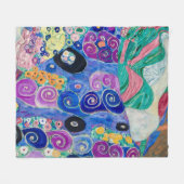 Het meisje van Gustav Klimt Fleece Deken (Voorkant (Horizontaal))