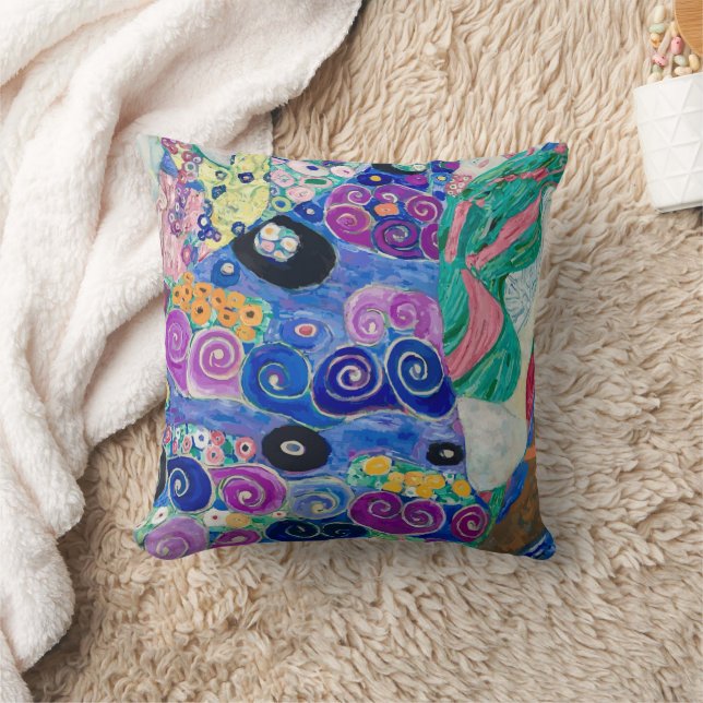 Het meisje van Gustav Klimt Kussen (Deken)