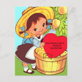 Het Meisje van het BRIEFKAART van VALENTIJN van