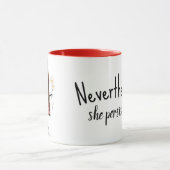 Het Meisje van het Cijfer van de kruis met Daisies Mok (Midden)