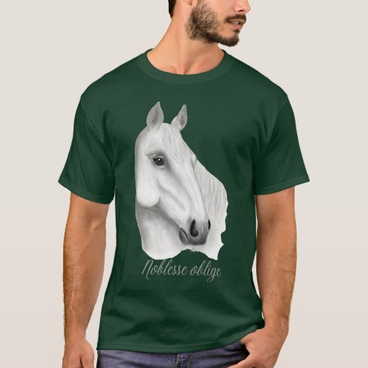 Het meisje van het witte paard t-shirt (Voorkant)