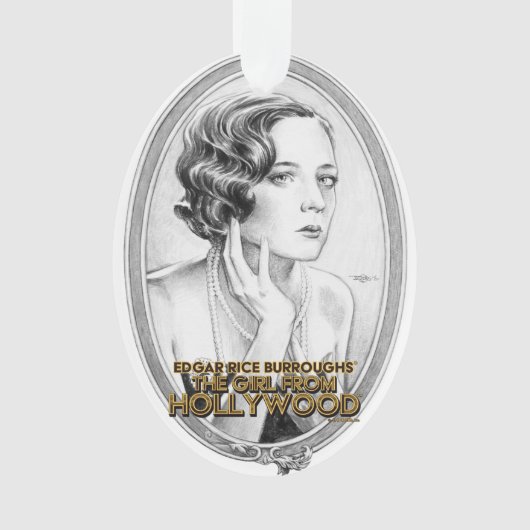 Het meisje van Hollywood-kerstboomversiering Ornament (voorkant)