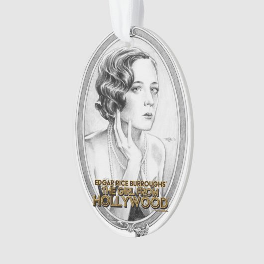 Het meisje van Hollywood-kerstboomversiering Ornament (voorkant)