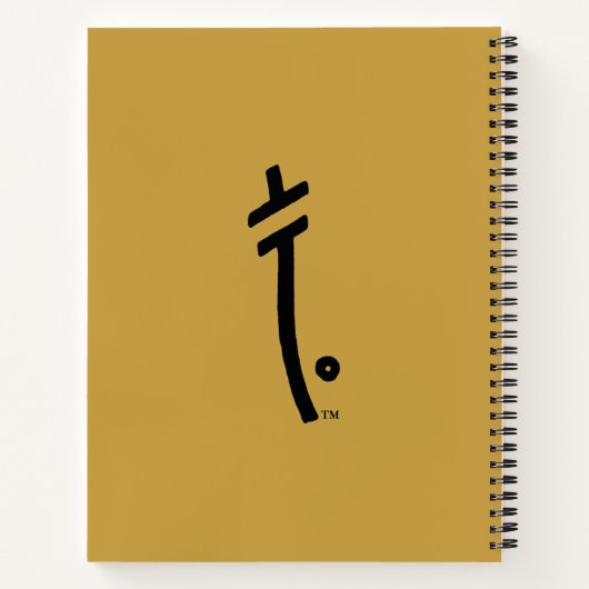 Het meisje van Hollywood Spiral notebook Notitieboek (Achterkant)