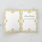 Het Meisje van Kerstmis Feestdagen Kaart (Binnen)