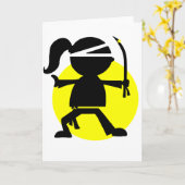 Het Meisje van Ninja Kaart (Gele Bloem)