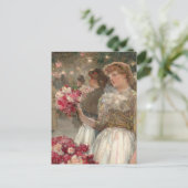 Het meisje van Peony | Childe Hassam Briefkaart (Staand voorkant)