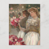 Het meisje van Peony | Childe Hassam Briefkaart (Voorkant)