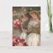 Het meisje van Peony | Childe Hassam Kaart (Voorkant)