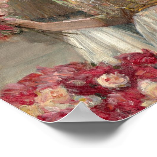 Het meisje van Peony | Childe Hassam Poster (Hoek)