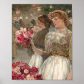 Het meisje van Peony | Childe Hassam Poster (Voorkant)