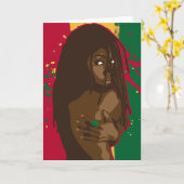 Het Meisje van Rasta Kaart (Gele Bloem)