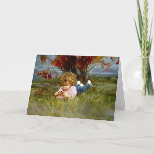 Het Meisje van september Kaart (Voorkant)