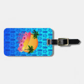 Het Meisje van Surfer Bagagelabel (Voorkant horizontaal)