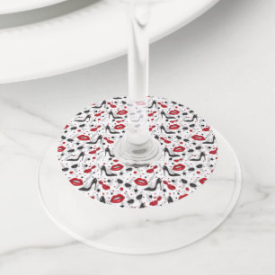 Het Meisje van Uptown Wijnglaslabel