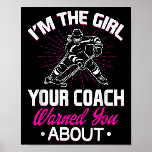 Het meisje waar je coach je over heeft gewaarschuw poster
