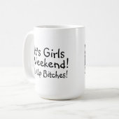 Het meisje Weekend Koffiemok (Voorkant links)