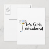 Het Meisjes Weekend Briefkaart (Voorkant / Achterkant)