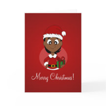 Het meisjescartoon van Kerstmis