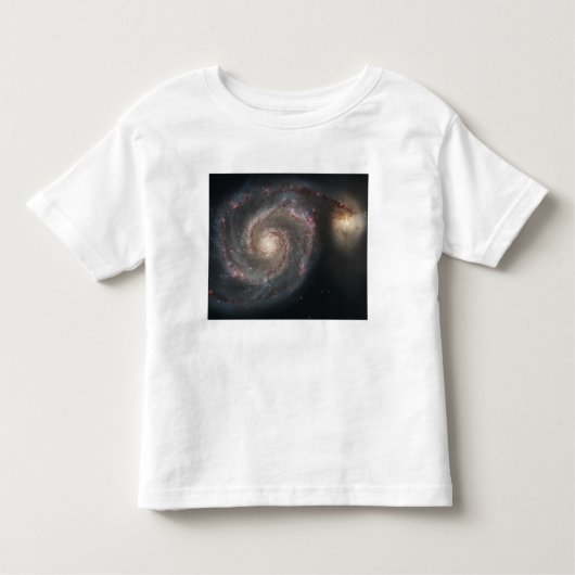 Het melkwegstelsel (M51) en het metro Kinder Shirts (Voorkant)