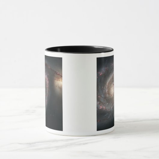 Het melkwegstelsel (M51) en het metro Mok (Midden)