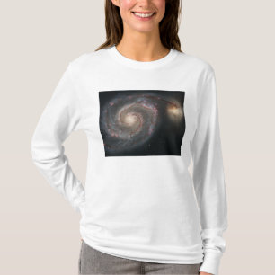 Het melkwegstelsel (M51) en het metro T-shirt
