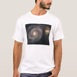 Het melkwegstelsel (M51) en het metro T-shirt