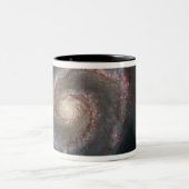 Het melkwegstelsel (M51) en het metro Tweekleurige Koffiemok (Center)