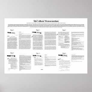Het Memorandum van acht actie van het McCollum Mem Poster