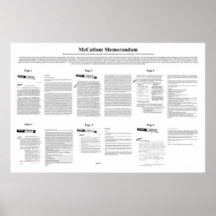Het Memorandum van acht actie van het McCollum Mem Poster