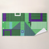 Het memphis de stijlpatroon van de mode van de he badhanddoek (Badhanddoek)