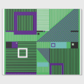 Het  memphis de stijlpatroon van de mode van de he cadeaupapier (Vlak)