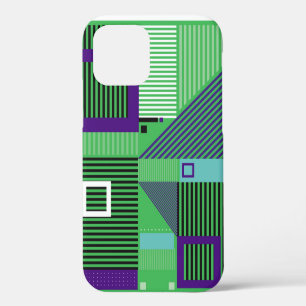 Het memphis de stijlpatroon van de mode van de he iPhone 12 hoesje