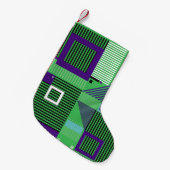 Het memphis de stijlpatroon van de mode van de he kleine kerstsok (Voorkant (Hangend))