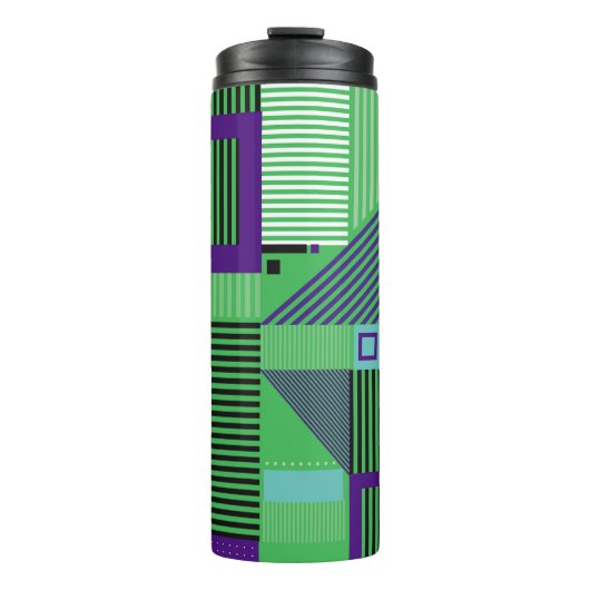Het  memphis de stijlpatroon van de mode van de he thermosbeker (Voorkant)