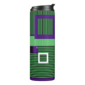Het  memphis de stijlpatroon van de mode van de he thermosbeker (Gedraaid links)