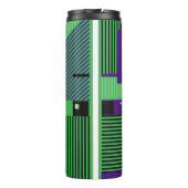Het  memphis de stijlpatroon van de mode van de he thermosbeker (Achterkant)