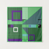 Het  memphis de stijlpatroon van de mode van de he wandkleed (Voorkant)