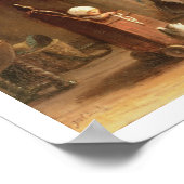 Het Mending van de Netten (olie op paneel) Poster (Hoek)