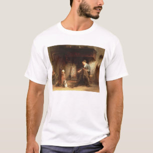 Het Mending van de Netten (olie op paneel) T-shirt
