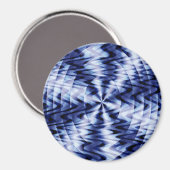 Het mengen in blauwe golven... magneet (Voorkant / Achterkant)