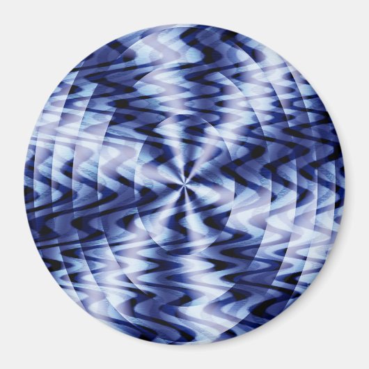 Het mengen in blauwe golven... magneet (Voorkant)
