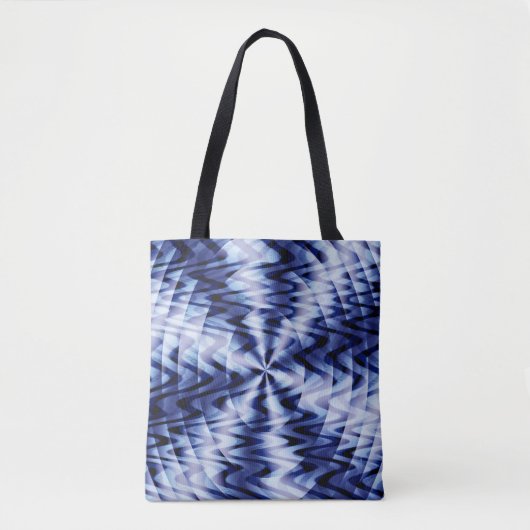 Het mengen in blauwe golven... tote bag (Voorkant)