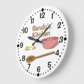 Het mengen van Bowl en Spoon Kitchen Klok met notu (Hoek)