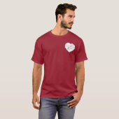 Het mengen van een Gebroken Schets van het Hart T-shirt (Voorkant volledig)
