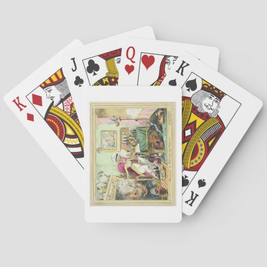 Het mengen van een Recipe voor Korns, gepubliceerd Speelkaarten (Achterkant)