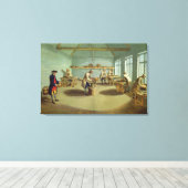 Het mengen van het poeder canvas afdruk (Insitu (Houten vloer))