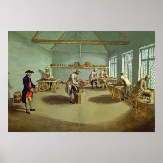 Het mengen van het poeder poster (Voorkant)